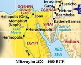 Mitzrayim 1800-1400 BC